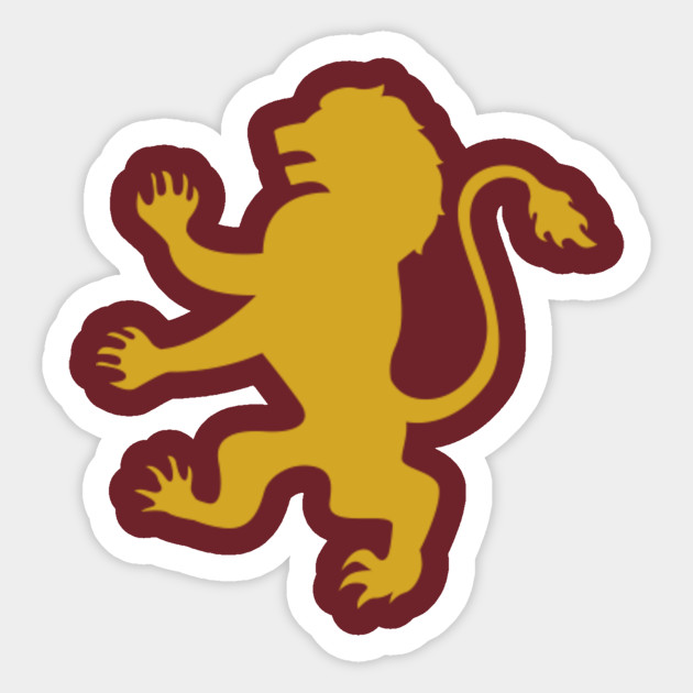 Gryffindor Lion From Harry Potter Gryffindor Sticker Teepublic